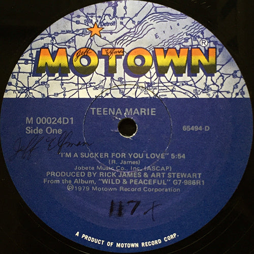 TEENA MARIE // I'M A SUCKER FOR YOUR LOVE (5:54) / INST (5:34)