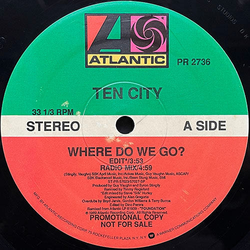 TEN CITY // WHERE DO WE GO (5VER) – next records japan