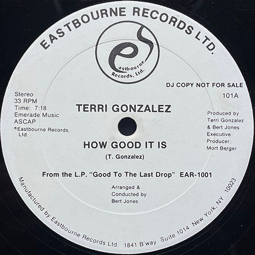 TERRI GONZALEZ // HOW GOOD IT IS (7:18) / (INSTRUMENTAL) (7:18)