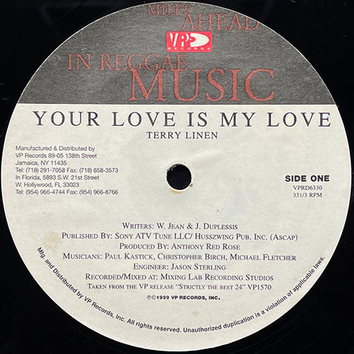 TERRY LINEN // YOUR LOVE IS MY LOVE (2VER) / SHOW ME OH LORD (2VER)