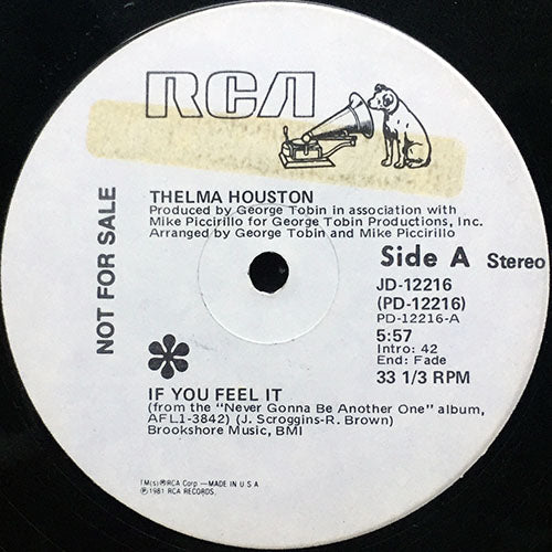 THELMA HOUSTON // IF YOU FEEL IT (5:57) / HOLLYWOOD (3:21)