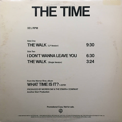 THE TIME // THE WALK (9:30/3:24) / I DON'T WANNA LEAVE YOU (6:30)