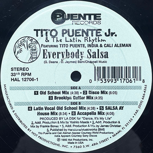 TITO PUENTE JR. & THE LATIN RHYTHM feat. INDIA & CALI ALEMAN // EVERYBODY SALSA (6VER)