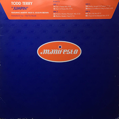 TODD TERRY feat. MARTHA WASH & JOCELYN BROWN // JUMPIN' (8VER)