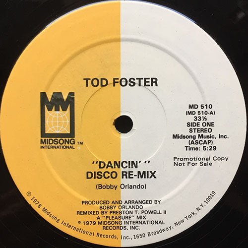 TOD FOSTER // DANCIN' (DISCO RE-MIX) (5:29)