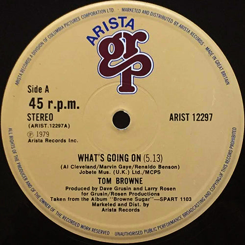 TOM BROWNE // WHAT'S GOING ON (5:13) / THROW DOWN (3:56)