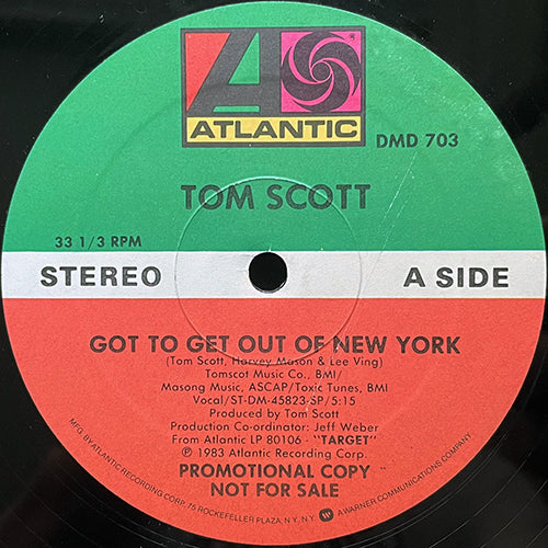 TOM SCOTT // GOT TO GET OUT OF NEW YORK (5:15) / AEROBIA (4:36)