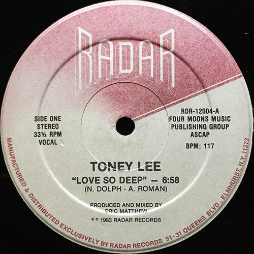 TONEY LEE // LOVE SO DEEP (6:58) / INST (5:40)