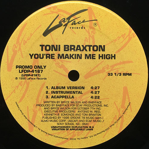 TONI BRAXTON // YOU'RE MAKIN' ME HIGH (3VER)