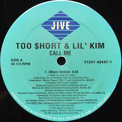 TOO SHORT & LIL' KIM // CALL ME (2VER)