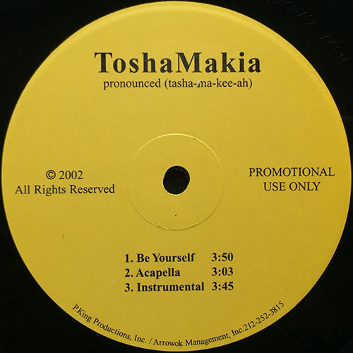 TOSHA MAKIA // BE YOURSELF (3VER)