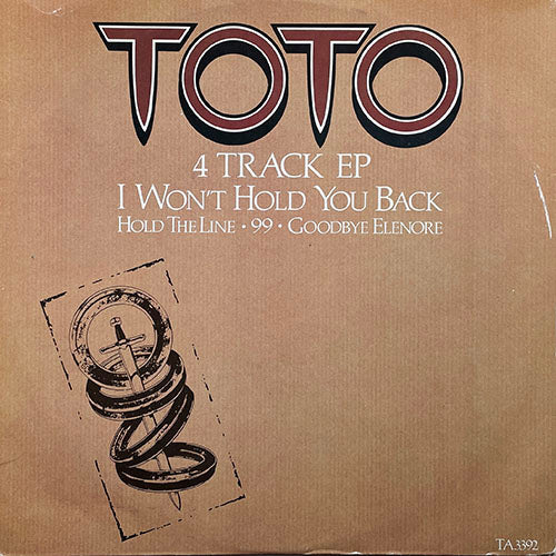 TOTO // 4 TRACK EP inc. I WON'T HOLD YOU BACK / HOLD THE LINE / 99 / GOODBYE ELEONORE