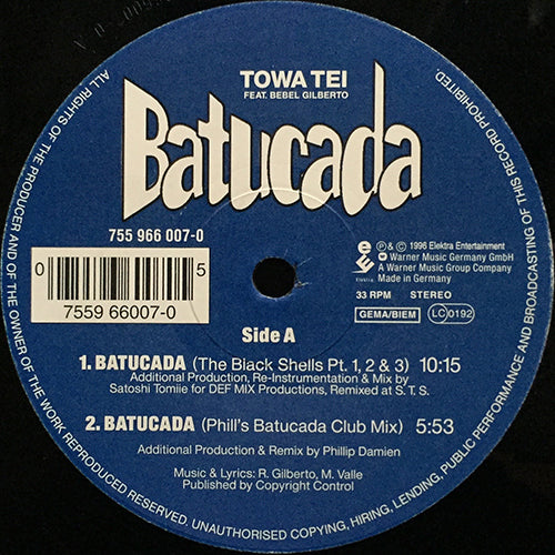 TOWA TEI feat. BEBEL GILBERTO // BATUCADA (3VER) / LUV CONNECTION (MOUSSE T. REMIX)