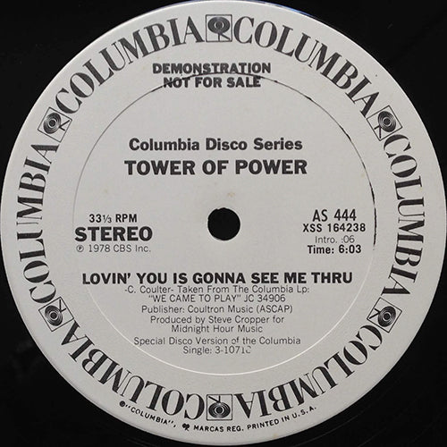 TOWER OF POWER // LOVIN' YOU IS GONNA SEE ME THRU (6:03)