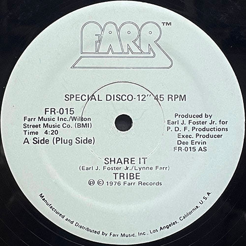 TRIBE // SHARE IT (4:20) / AIN'T NOTHING BUT A PARTY (4:18)