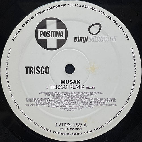 TRISCO // MUSAK (TRISCO REMIX) (6:18) / (LINUS REMIX) (8:02)