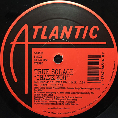 TRUE SOLACE // THANK YOU (4VER)