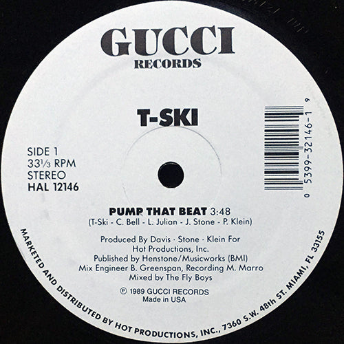 T-SKI // PUMP THAT BEAT (3:48) / INST (3:46) – next records japan