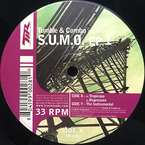 TUMBLE & COMBO // S.U.M.O. (EP1) inc. TROPICANA / REGRESSION / THE INSTRUMENTAL