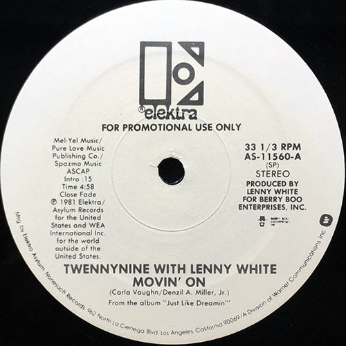TWENNYNINE with LENNY WHITE // MOVIN' ON (4:58)