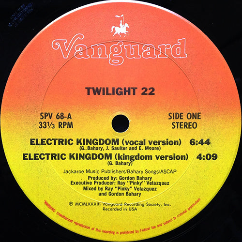 TWILIGHT 22 // ELECTRIC KINGDOM (6:44) / (INSTRUMENTAL - DUB VERSION) (7:05)