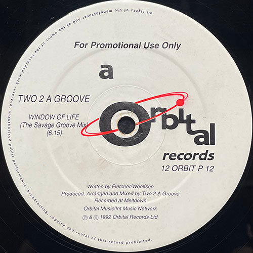 TWO 2 A GROOVE // WINDOW OF LIFE (THE SAVAGE GROOVE MIX) (6:15) / (THE GARAGE GROOVE MIX) (5:14)