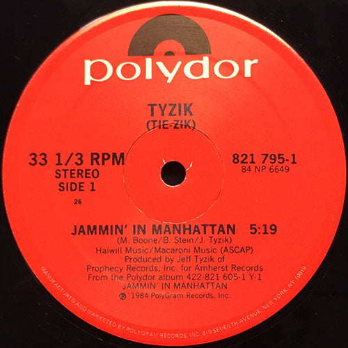 TYZIK // JAMMIN' IN MANHATTAN (5:19) / KILLER JOE (4:32)