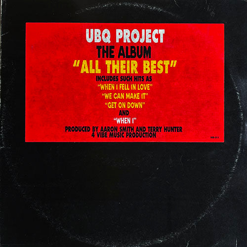 UBQ PROJECT // ALL THEIR BEST (LP) inc. GET ON DOWN / WE CAN MAKE IT / WHEN I FELL N LOVE / NOW I KNOW I LOVE YOU / WHEN I / A CHANGE OF TEMPO / SOMETIMES I WONDER / SYMPHONY OF LOVE