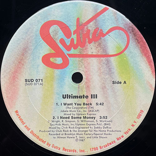 ULTIMATE III // I WANT YOU BACK (5:42) / I NEED SOME MONEY (3VER)