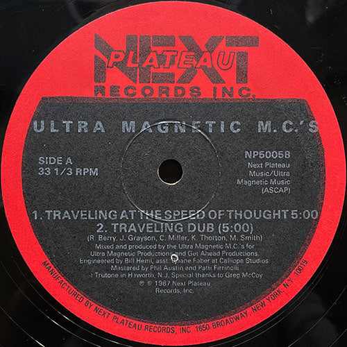 ULTRAMAGNETIC MC'S // TRAVELING AT THE SPEED OF THOUGHT / TRAVELING DUB / M.C.'S ULTRA / B-BOY BONUS BREAK