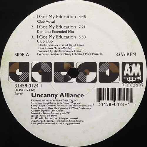 UNCANNY ALLIANCE // I GOT MY EDUCATION (6VER)