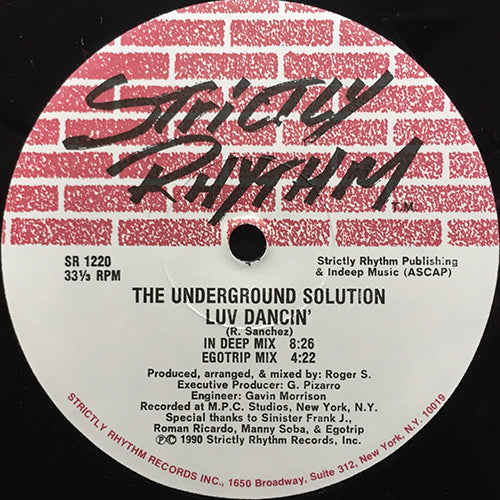 UNDERGROUND SOLUTION // LUV DANCIN' (2VER) / DEEP IN MY MIND / AFTERTHOUGHT
