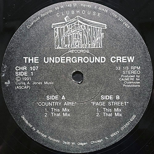 UNDERGROUND CREW // COUNTRY AIRE (2VER) / PAGE STREET (2VER)