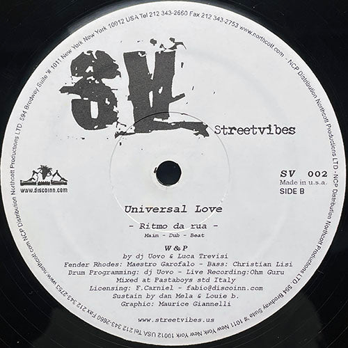 UNIVERSAL LOVE // RITMO DA RUA (3VER)