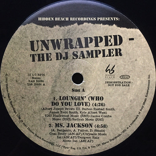 UNWRAPPED // THE DJ SAMPLER inc. LOUNGIN' / MS. JACKSON / WHAT'S IT GONNA BE / I GET AROUND
