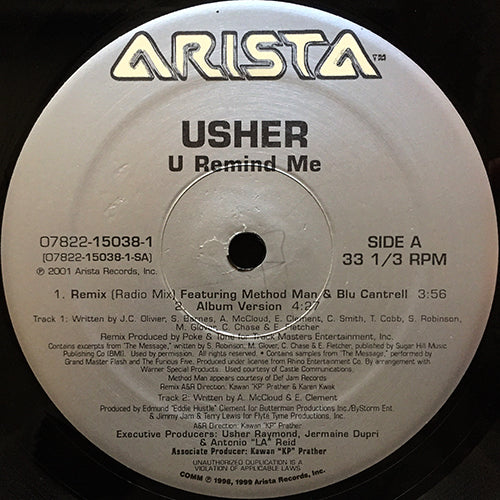 USHER feat. METHOD MAN & BLU CANTRELL // U REMIND ME (REMIX & ORIGINAL) (5VER)
