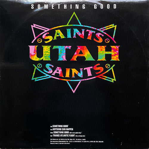 UTAH SAINTS // SOMETHING GOOD (2VER) / ANYTHING CAN HAPPEN / TRANCE ATLANTIC FLIGHT