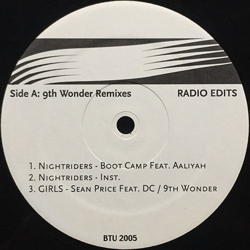 V.A. (BOOT CAMP feat. AALIYAH / SEAN PRICE feat. DC / SMIF-N-WESSUN & MARY J. BLIGE) // 9TH WONDER REMIXES (EP) inc. NIGHTRIDERS (2VER) / GIRLS / FED UP / I LOVE YOU