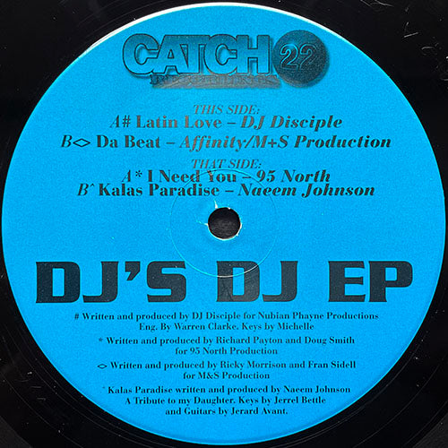 V.A. (D.J. DISCIPLE / AFFINITY / 95 NORTH / NAEEM JOHNSON) // DJ'S DJ EP inc. LATIN LOVE / DA BEAT / I NEED YOU / KALAS PARADISE