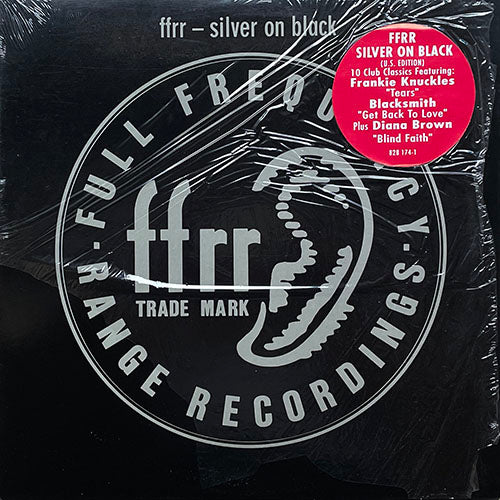 V.A. (DIANA BROWN & BARRIE K. SHARPE / JUNE MONTANA / CIRCUIT / RICHIE RICH / BLACKSMITH / FRANKIE KNUCKLES presents SATOSHI TOMIIE / REESE & SANTONIO / ELECTRA) // FFRR - SILVER ON BLACK (LP) inc. BLIND FAITH / SHELTER / SALSA HOUSE etc