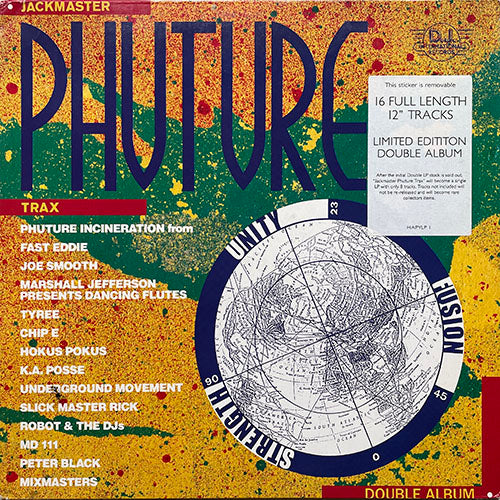 V.A. (TYREE / FAST EDDIE / JOE SMOOTH / CHIIP E / MARSHALL JEFFERSON / PETER BLACK / MIX MASTERS etc) // JACKMASTER PHUTURE TRAX (LP) inc. HARDCORE HIP HOUSE / MY MELODY / REIGN / NO REASON / DO THE DO / DOG DANCE / JAMMING PIANO / OH YEA etc