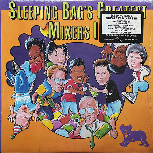 V.A. (ROB BASE & DJ E-Z ROCK / DYAN BUCKELEW / HANSON & DAVIS / JOE CHURCH / CLASS ACTION / JOYCE SIMS / TODD TERRY PROJECT / CHANDRA SIMMONS / RICHARD VALENTINE / CYRE) // SLEEPING BAG'S GREATEST MIXERS III (LP) inc. IT TAKES TWO / GOTTA DO etc