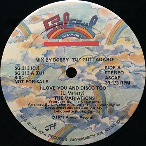 VARIATIONS // I LOVE YOU AND DISCO TOO (8:04) / I CAN SHOW YOU (5:30)