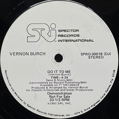 VERNON BURCH // DO IT TO ME (4:24)