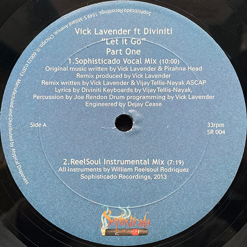 VICK LAVENDER feat. DIVINITI // LET IT GO PART ONE (3VER) / 1929