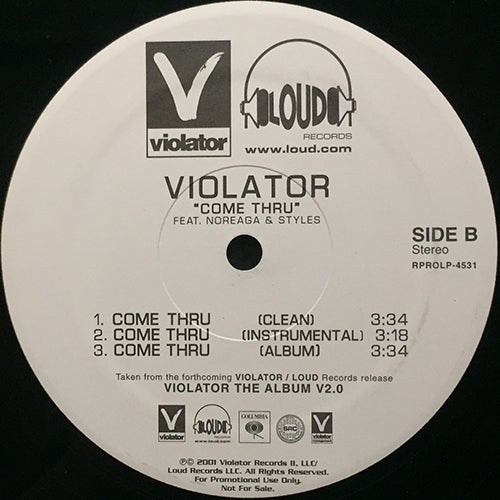 VIOLATOR feat. DA FRANCHISE & BUTCH CASSIDY / NOREAGA & STYLES // LIVIN IN DA CITY (3VER) / COME THRU (3VER)
