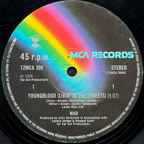 WAR // YOUNGBLOOD (LIVIN' IN THE STREETS) (9:07) / KEEP ON DOIN' (3:52)