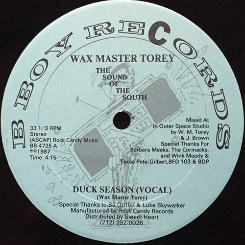 WAX MASTER TOREY // DUCK SEASON (2VER) / POP SAX SOMETHING DIFFERENT