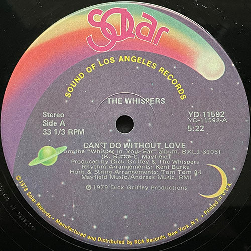 WHISPERS // CAN'T DO WITHOUT LOVE (5:22) / HEADLIGHTS (7:32)