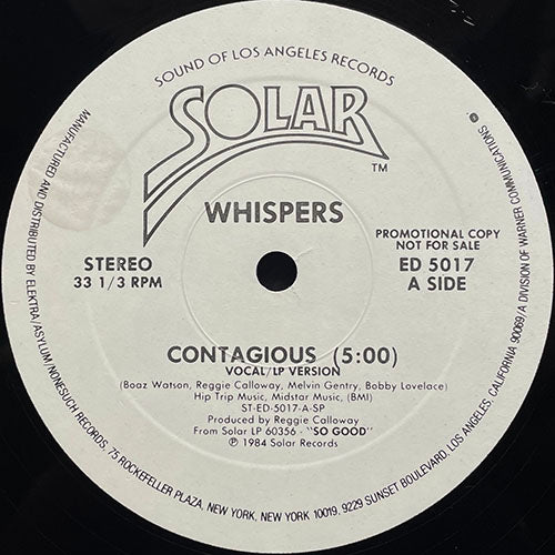 WHISPERS // CONTAGIOUS (5:00/3:59) / KEEP YOUR LOVE AROUND (4:06)